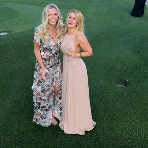 Reformation Nude Maxi Dress Size 4. Great for bridesmaids or wedding guests!